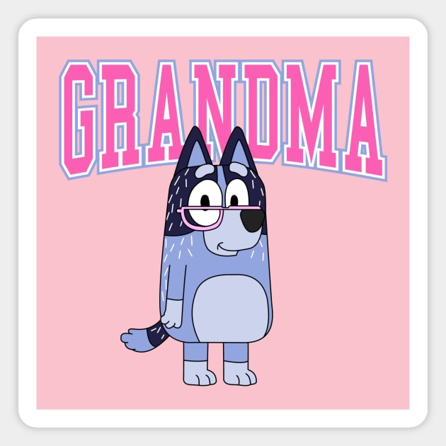 Bluey Grandma Magnet by Kuturupiah